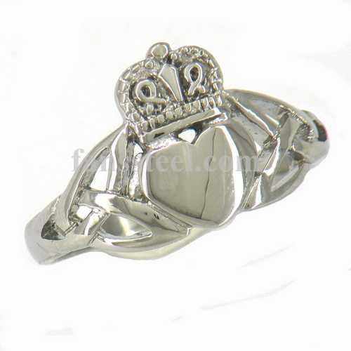 FSR11W27 Infinity Claddagh Friendship Ring - Click Image to Close